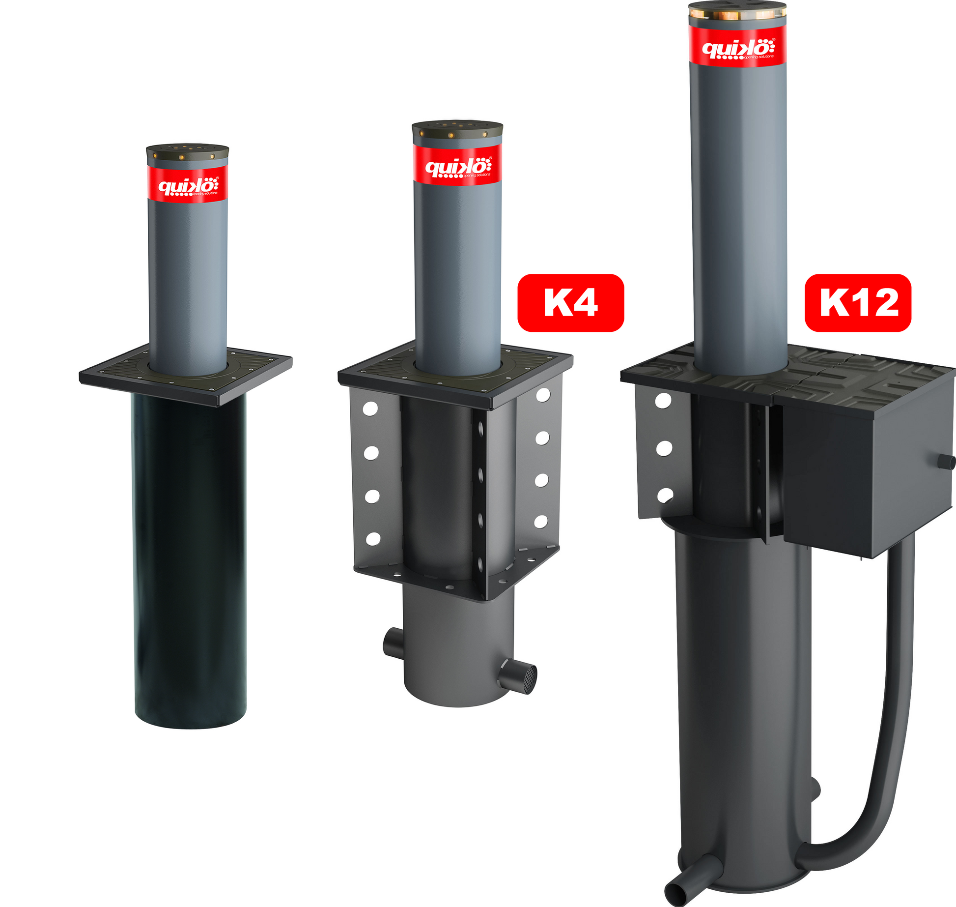 Automatic Bollards by Quiko Italy for security and traffic management.