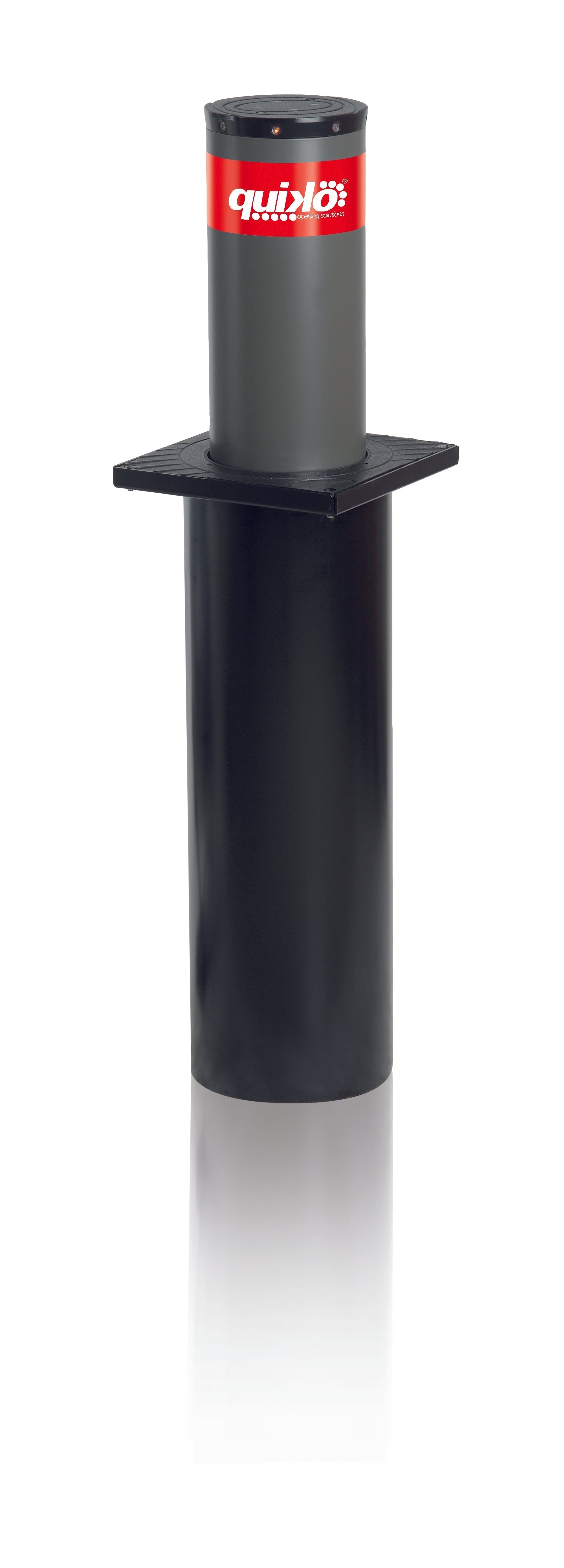 Automatic bollard by Quiko Italy, CENTURION series for urban security and traffic control.