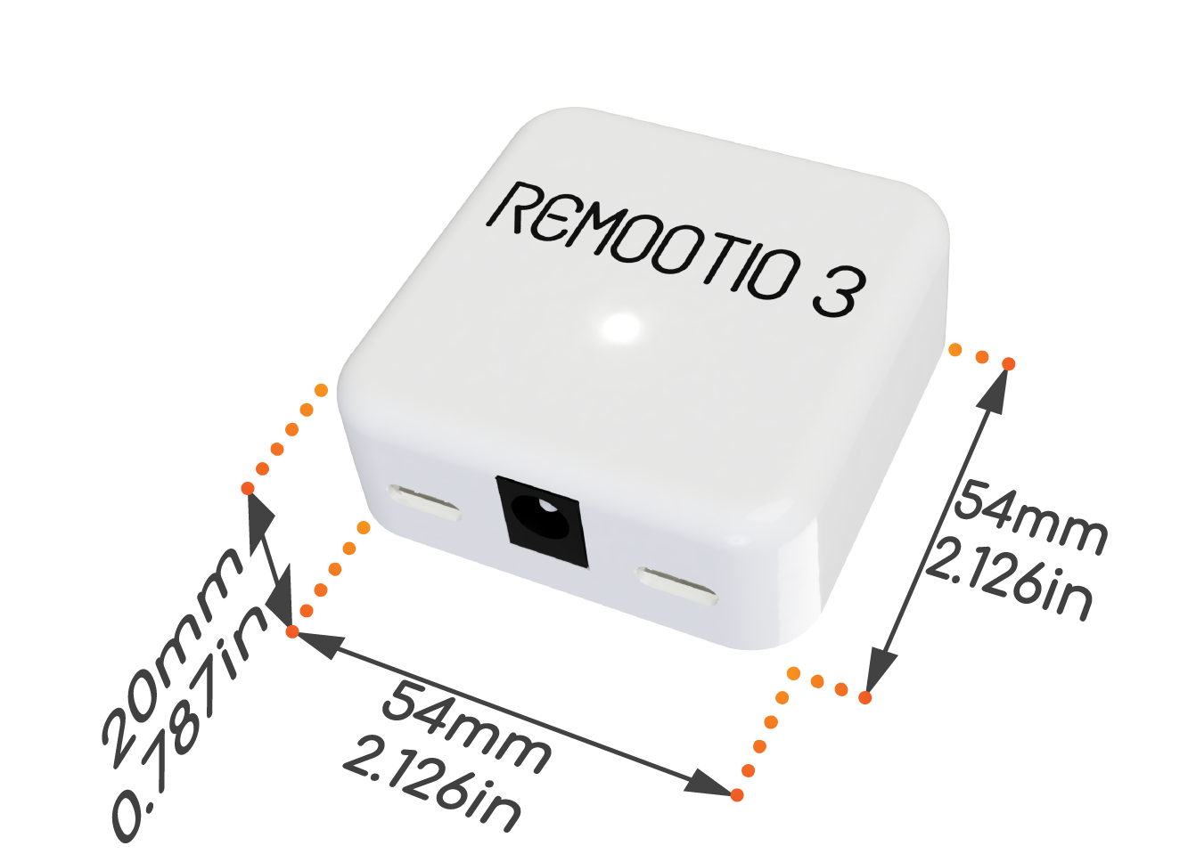 Smartgates-Remootio-3 smart gate opener with dimensions and connectivity features.